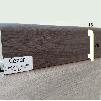 Плінтус Дуб Карпентер темний Cezar LPC-11-L149 купити в Одесі
