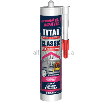 Клей монтажний TYTAN Classic Fix 310 мл прозорий купити в Одесі