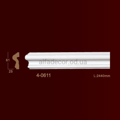 Молдінг гладкий 4-0611 Classic Home купити в Одесі