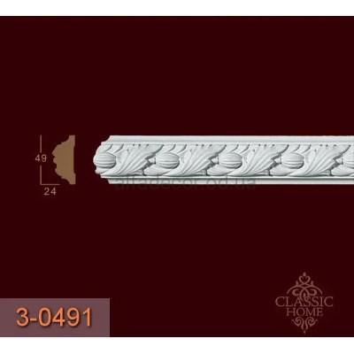 Молдинг із орнаментом 3-0491 Classic Home купити в Одесі