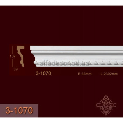 Молдинг с орнаментом 3-1070 Classic Home купить в Одессе