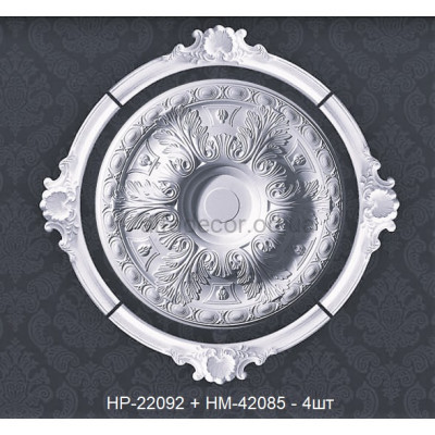 Розетка HP-22092 в обрамлении арки HM-42085-113-4шт Classic Home купить в Одессе
