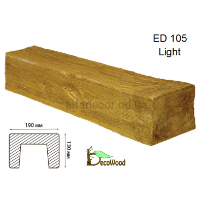 Балка Модерн ED 105 (3м) classic дуб світлий 19х13 DecoWood купити в Одесі