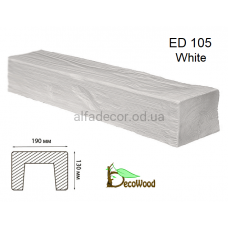Балка Модерн ED 105 (3м) classic біла 19х13 DecoWood