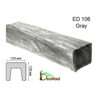 Балка Модерн ED 106 (2м) classic дуб седой 12х12 DecoWood купить в Одессе