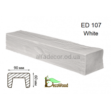 Балка Модерн ED 107 (4м) classic біла 6х9 DecoWood