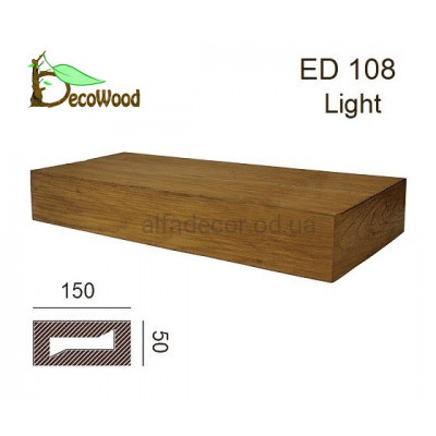 Балка Модерн ED 108 (2м) classic дуб світлий 5х15 DecoWood купити в Одесі