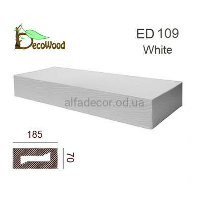 Балка Модерн ED 109 (4м) classic біла 7х18,5 DecoWood купити в Одесі