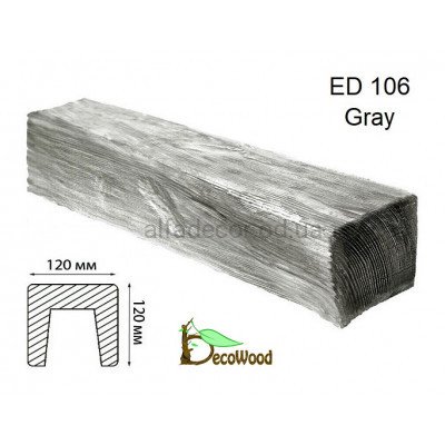 Балка Модерн ED 106 (4м) classic дуб сивий 12х12 DecoWood купити в Одесі