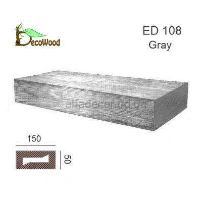 Балка Модерн ED 108 (2м) classic дуб сивий 5х15 DecoWood купити в Одесі