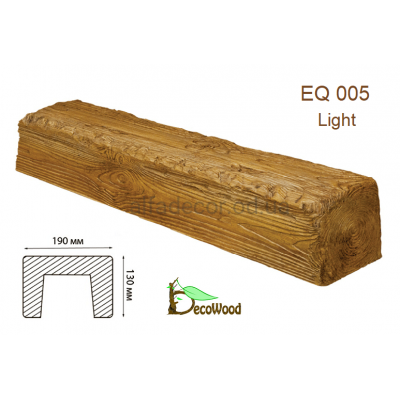 Балка Рустик EQ 005 (4м) classic дуб світлий 19х13 DecoWood купити в Одесі