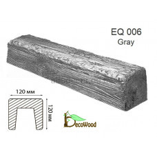 Балка Рустик EQ 006 (3м) classic дуб сивий 12х12 DecoWood