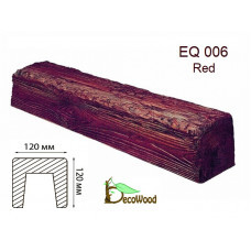 Балка Рустик EQ 006 (3м) classic дуб червоний 12х12 DecoWood