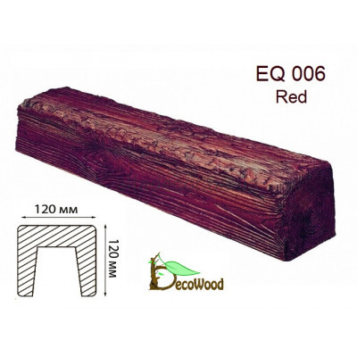 Балка Рустик EQ 006 (4м) classic дуб червоний 12х12 DecoWood купити в Одесі