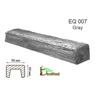 Балка Рустик EQ 007 (3м) classic дуб сивий 6х9 DecoWood купити в Одесі