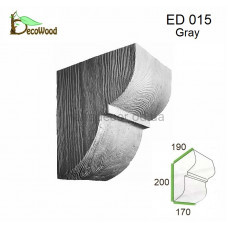Консоль балки Модерн ED 015 classic дуб сивий 19х17 DecoWood