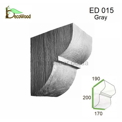 Консоль балки Модерн ED 015 classic дуб сивий 19х17 DecoWood купити в Одесі