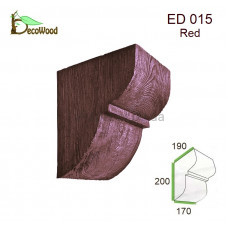 Консоль балки Модерн ED 015 classic дуб червоний 19х17 DecoWood
