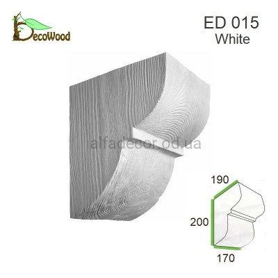 Консоль балки Модерн ED 015 classic белая 19х17 DecoWood купить в Одессе