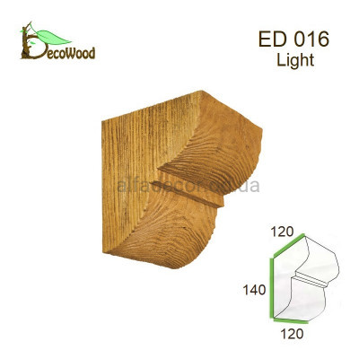 Консоль балки Модерн ED 016 classic дуб світлий 12х12 DecoWood купити в Одесі