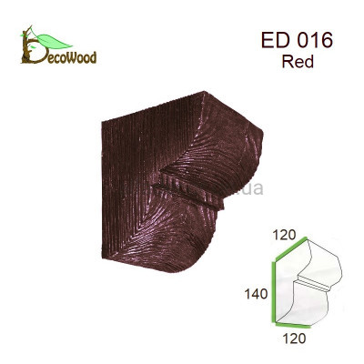 Консоль балки Модерн ED 016 classic дуб червоний 12х12 DecoWood купити в Одесі