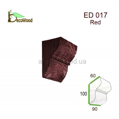 Консоль балки Модерн ED 017 classic дуб червоний 6х9 DecoWood купити в Одесі
