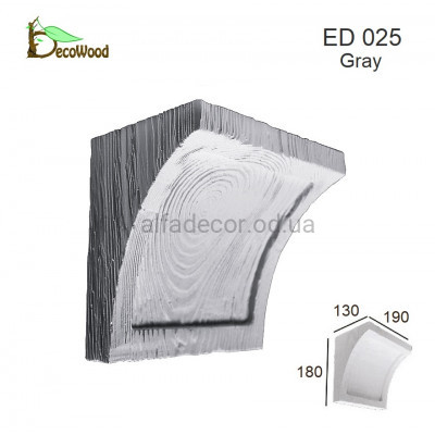 Консоль балки Модерн ED 025 classic дуб сивий 19х13 DecoWood купити в Одесі