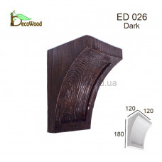 Консоль балки Модерн ED 026 classic дуб темний 12х12 DecoWood