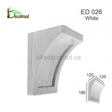 Консоль балки Модерн ED 026 classic белая 12х12 DecoWood