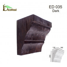 Консоль балки ED 035 classic дуб темний 19х13 DecoWood