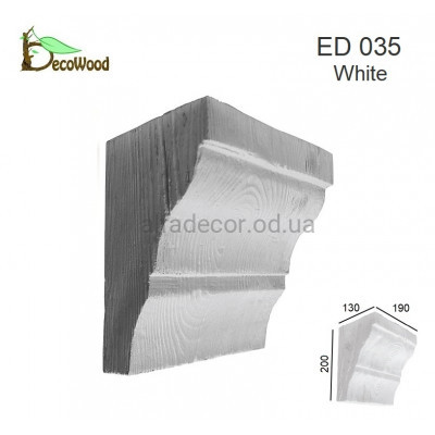 Консоль балки Модерн ED 035 classic белая 19х13 DecoWood купить в Одессе