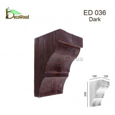 Консоль балки Модерн ED 036 classic дуб темний 12х12 DecoWood