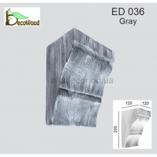 Консоль балки Модерн ED 036 classic дуб сивий 12х12 DecoWood
