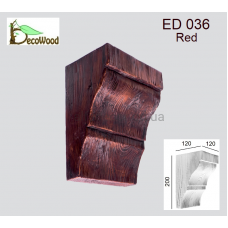 Консоль балки Модерн ED 036 classic дуб червоний 12х12 DecoWood