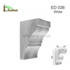 Консоль балки Модерн ED 036 classic біла 12х12 DecoWood