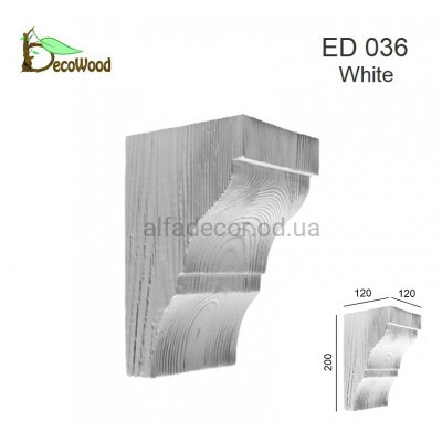 Консоль Модерн балки ED 036 classic біла 12х12 DecoWood купити в Одесі