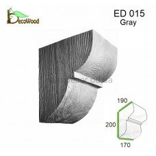 Консоль балки Модерн ED 015 classic дуб сивий 19х17 DecoWood
