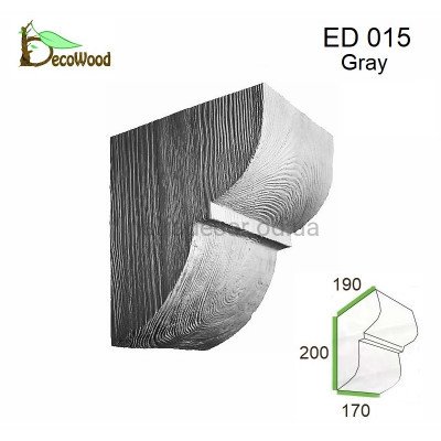 Консоль балки Модерн ED 015 classic дуб седой 19х17 DecoWood купить в Одессе