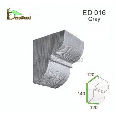 Консоль балки Модерн ED 016 classic дуб сивий 12х12 DecoWood