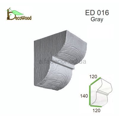 Консоль балки Модерн ED 016 classic дуб седой 12х12 DecoWood купить в Одессе