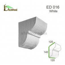 Консоль балки Модерн ED 016 classic біла 12х12 DecoWood