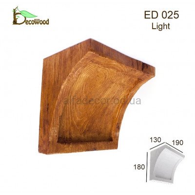 Консоль балки Модерн ED 025 classic дуб светлый 19х13 DecoWood купить в Одессе