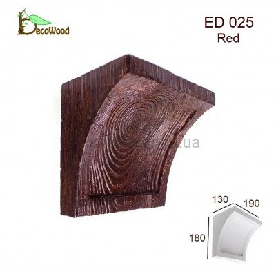 Консоль балки Модерн ED 025 classic дуб красный 19х13 DecoWood купить в Одессе