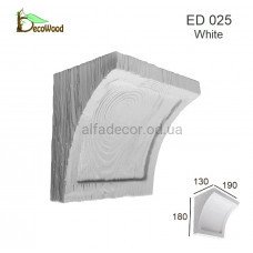 Консоль балки Модерн ED 025 classic біла 19х13 DecoWood