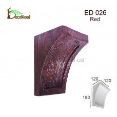 Консоль балки Модерн ED 026 classic дуб червоний 12х12 DecoWood