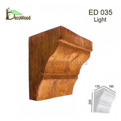 Консоль балки Модерн ED 035 classic дуб светлый 19х13 DecoWood купить в Одессе