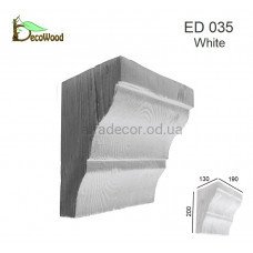 Консоль балки Модерн ED 035 classic біла 19х13 DecoWood