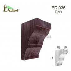 Консоль балки Модерн ED 036 classic дуб темний 12х12 DecoWood