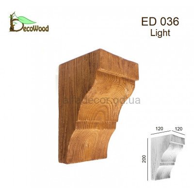 Консоль балки Модерн ED 036 classic дуб світлий 12х12 DecoWood купити в Одесі
