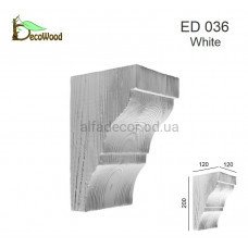 Консоль балки Модерн ED 036 classic біла 12х12 DecoWood